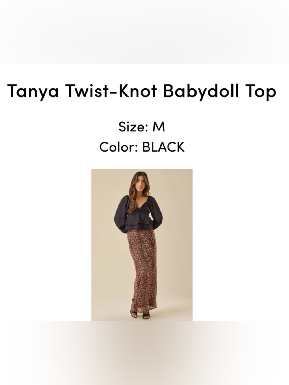 Altar’d State long sleeve baby doll top